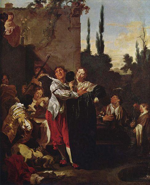 Johann Liss Der verlorene Sohn oil painting image